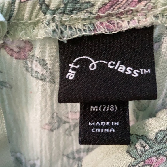 Kids floral jumpsuit with slit in leg - Picture 7 of 8